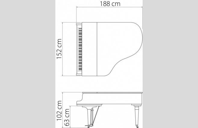 Kawai GL50 Grand Piano Polished Ebony - Image 4